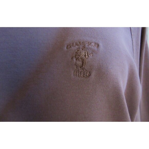 Peter Millar Champion Hills Brown Long Sleeve Pullover Cotton Shirt SZ L - Picture 2 of 6